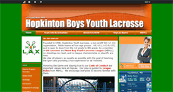 Desktop Screenshot of hopkintonlax.org